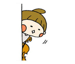 yuru-girl & violin sticker #5654408