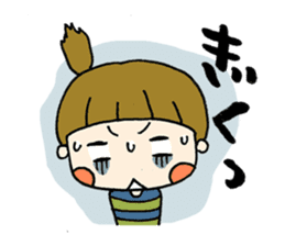 yuru-girl & violin sticker #5654431