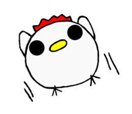 round chicken2 sticker #5656862
