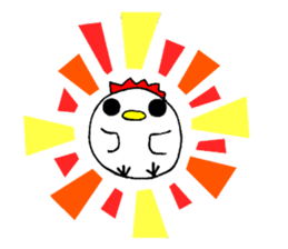 round chicken2 sticker #5656879