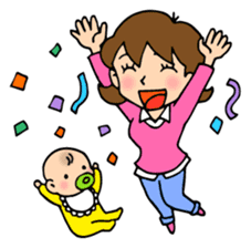 Mom & Baby stickers sticker #5657475