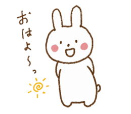 Happy days with rabbit sticker #5657484