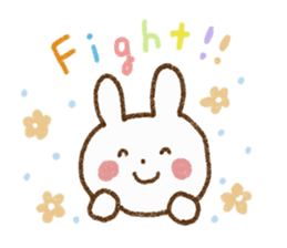 Happy days with rabbit sticker #5657489