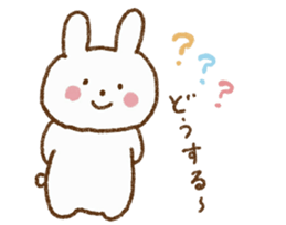 Happy days with rabbit sticker #5657490