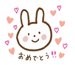 Happy days with rabbit sticker #5657498