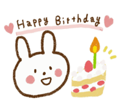 Happy days with rabbit sticker #5657501