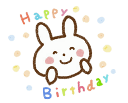 Happy days with rabbit sticker #5657502