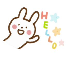 Happy days with rabbit sticker #5657506