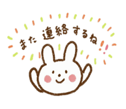 Happy days with rabbit sticker #5657511