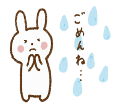 Happy days with rabbit sticker #5657512
