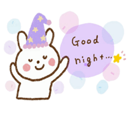 Happy days with rabbit sticker #5657521