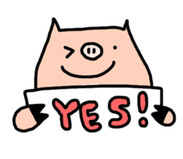 a cute pig sticker #5657814