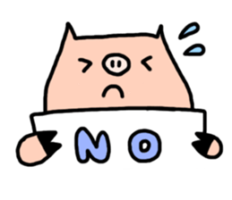 a cute pig sticker #5657815