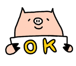 a cute pig sticker #5657816