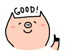 a cute pig sticker #5657839