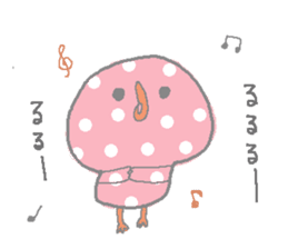 polka dots piyo sticker #5658340