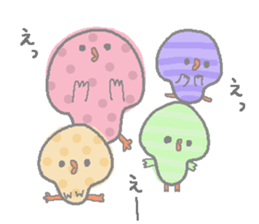 polka dots piyo sticker #5658348