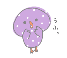 polka dots piyo sticker #5658350
