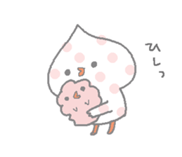 polka dots piyo sticker #5658355