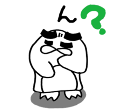 Thick eyebrows of penguins sticker #5659338