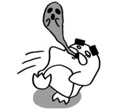 Thick eyebrows of penguins sticker #5659339