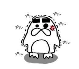 Thick eyebrows of penguins sticker #5659352