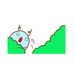 Fluffy alien sticker #5659472