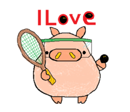 BiGuy of the pig carrying happiness sticker #5659684