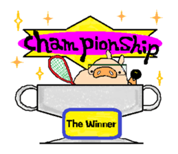 BiGuy of the pig carrying happiness sticker #5659686