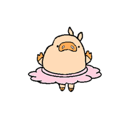 BiGuy of the pig carrying happiness sticker #5659692