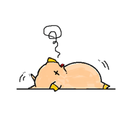 BiGuy of the pig carrying happiness sticker #5659713