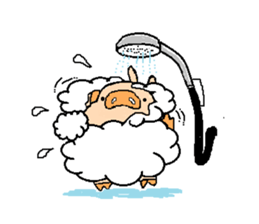 BiGuy of the pig carrying happiness sticker #5659720