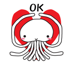 pretty jellyfish stamp sticker #5659924