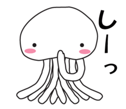 pretty jellyfish stamp sticker #5659938
