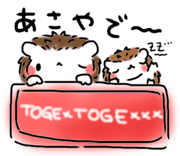 Softly little Hedgehogs 'Hari-san' 2 sticker #5660005