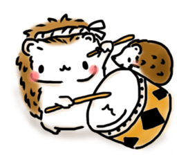 Softly little Hedgehogs 'Hari-san' 2 sticker #5660006
