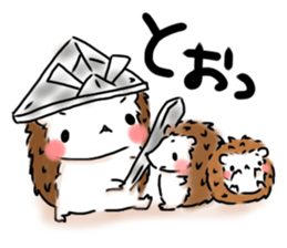 Softly little Hedgehogs 'Hari-san' 2 sticker #5660012