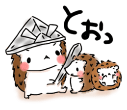 Softly little Hedgehogs 'Hari-san' 2 sticker #5660012