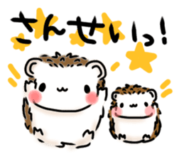 Softly little Hedgehogs 'Hari-san' 2 sticker #5660034