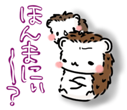 Softly little Hedgehogs 'Hari-san' 2 sticker #5660042