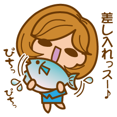 cheerful working woman