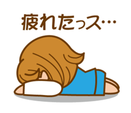 cheerful working woman sticker #5660104