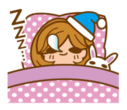 cheerful working woman sticker #5660123