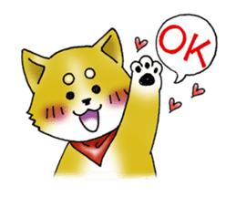 Sticker of cute puppy of Japanese dog sticker #5660404
