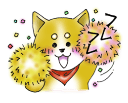 Sticker of cute puppy of Japanese dog sticker #5660420