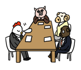 Animals and Workers sticker #5660776