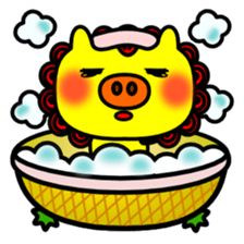 Yellow Schiesser of happiness sticker #5661513