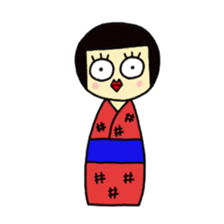 japanese pretty character "Pachiko" sticker #5661561