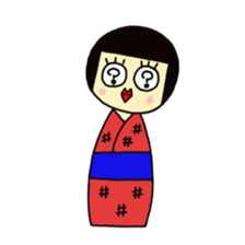 japanese pretty character "Pachiko" sticker #5661562