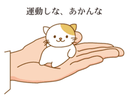 Cat riding a hand sticker #5661896